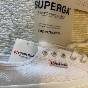 New Superga Sneakers never worn. Too big. They run large.